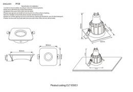 Встраиваемый светильник Crystal Lux  - 2